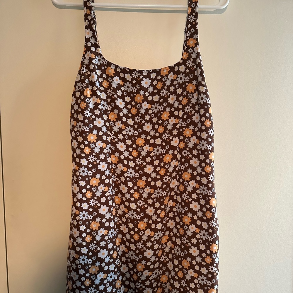 Hollister Brown Floral Dress